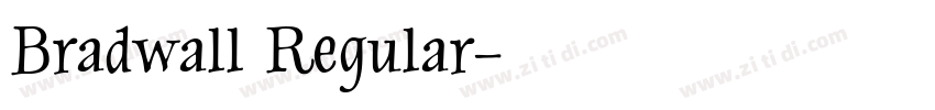 Bradwall Regular字体转换